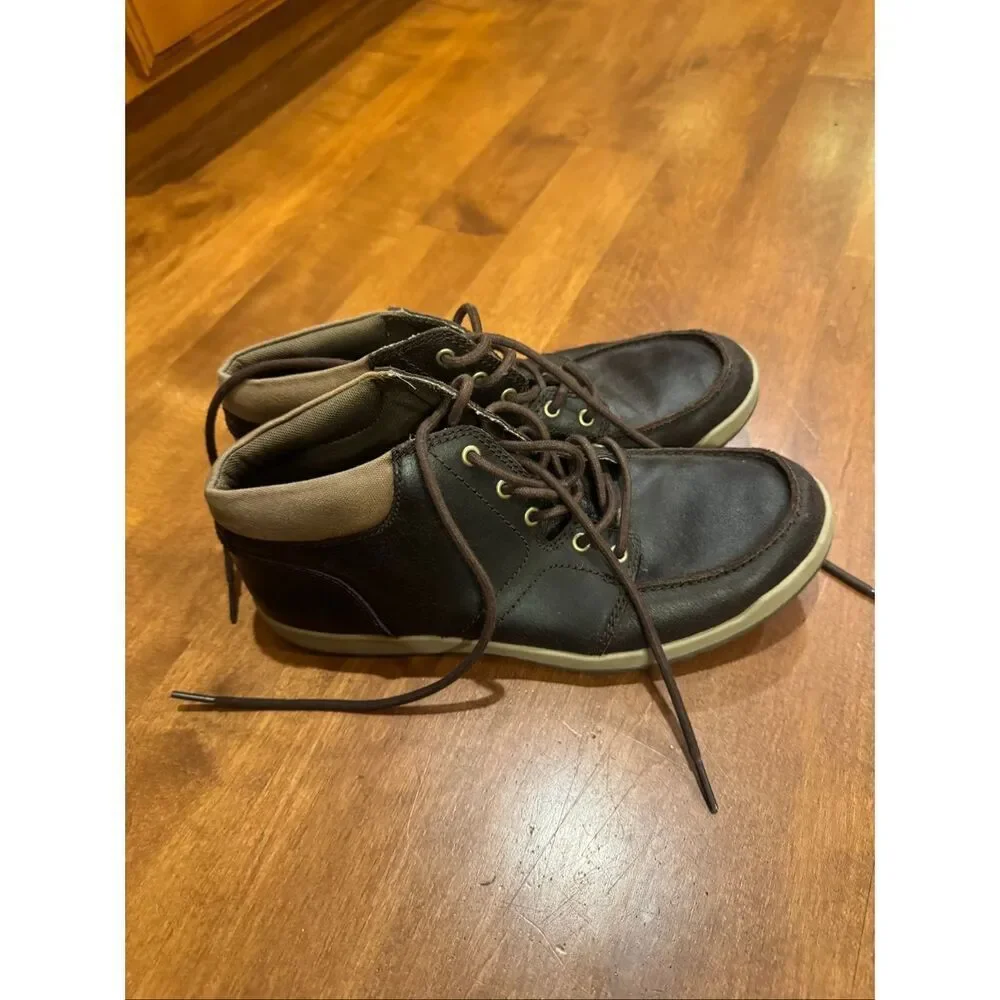 The North Face Men’s Size 9 Brown Leather Chukka Boots Lace Up Casual Outdoor Sh
